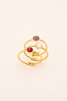 Boxs Ring Bys Bohm Paris - Ally - Doré - Red Carmin - Bohm Paris - Ring