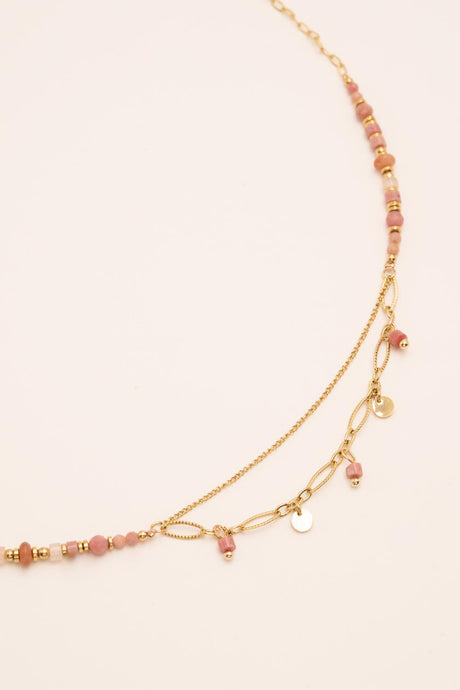 Necklace Bohm Paris - Ambre - Rhodonite - Bohm Paris - Necklace