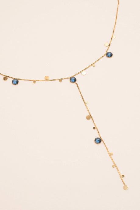 Necklace Bohm Paris - Khalissa Y - Blue Denim - Bohm Paris - Necklace