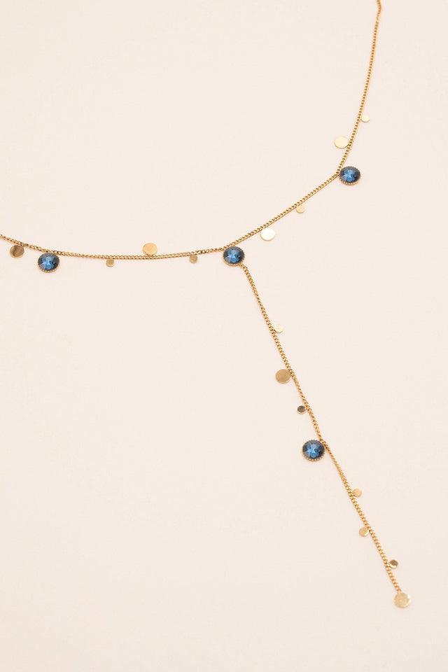 Necklace Bohm Paris - Khalissa Y - Blue Denim - Bohm Paris - Necklace