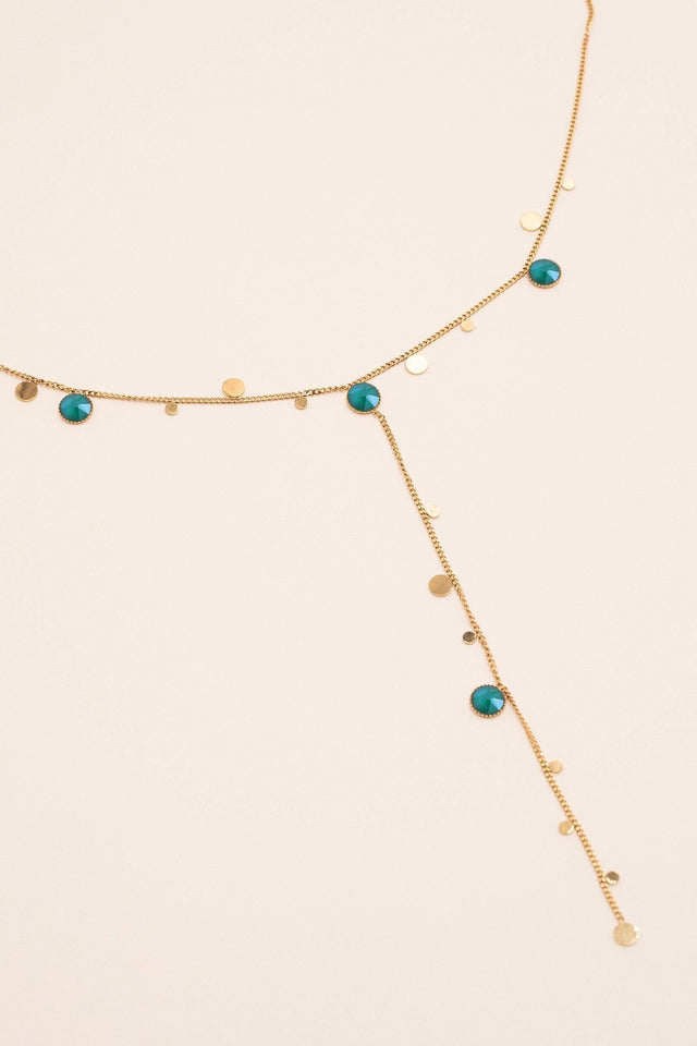 Necklace Bohm Paris - Khalissa Y - Green Foncé - Bohm Paris - Necklace