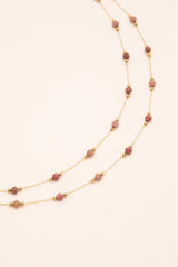Necklace Bohm Paris - 2 In 1 - Rhodonite - Bohm Paris - Necklace