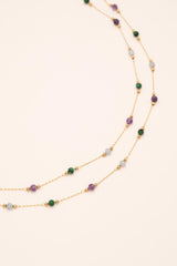 Necklace Bohm Paris - Nerrina - Amazonite Malachite Amethyste - Bohm Paris - Necklace