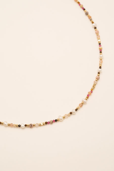 Necklace Bohm Paris - Pricia - Rhodonite tiger's Eye - Bohm Paris - Necklace