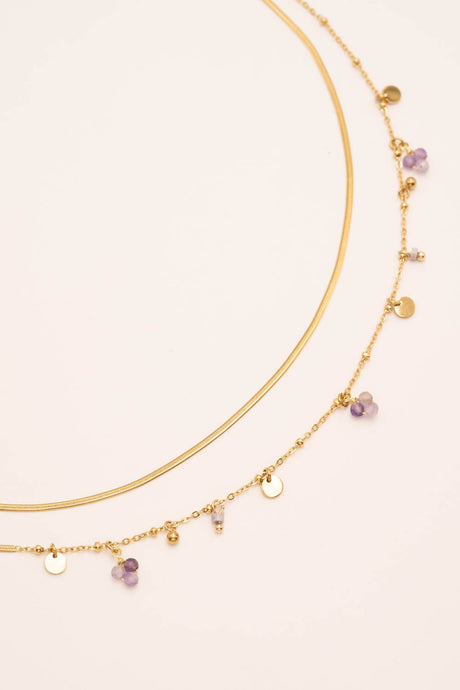 Necklace Bohm Paris - Sara - Amethyste - Bohm Paris - Necklace