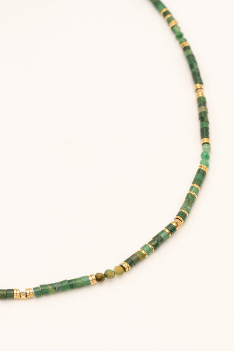 Necklace Bohm Paris - Cybelle - Jaspe Greene - Bohm Paris - Necklace