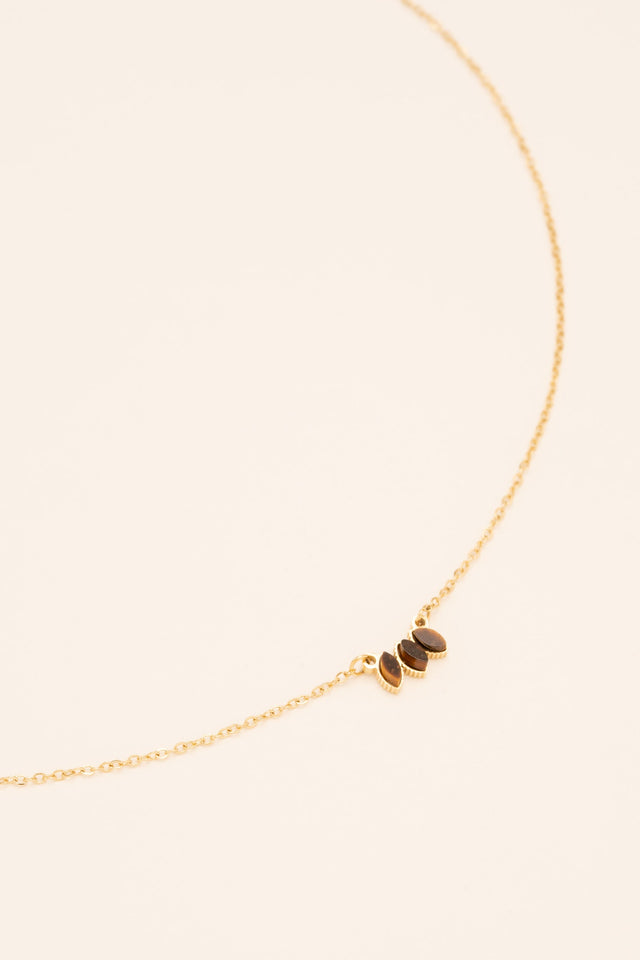 Necklace Bohm Paris - Frances - Tiger's Eye - Bohm Paris - Necklace