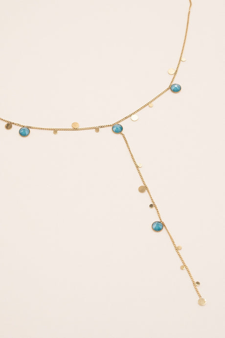 Necklace Bohm Paris - Khalissa Y - Blue Azur - Bohm Paris - Necklace