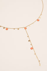 Necklace Bohm Paris - Khalissa Y - Orange Electric - Bohm Paris - Necklace