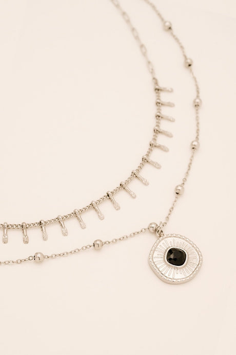 Necklace Bohm Paris - Melissane Silver - Black - Bohm Paris - Necklace