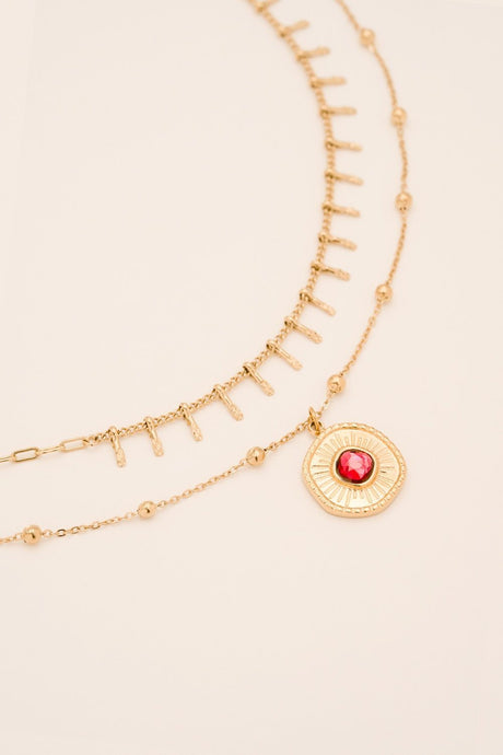Necklace Bohm Paris - Melissane - Fraise - Bohm Paris - Necklace