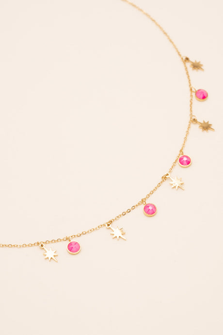 Necklace Bohm Paris - Salvador Dorée - Rose Neon - Bohm Paris - Necklace