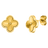 Shine Clover Ear Studs | 18k Gold Plated - Gold - Prim & Proper -