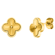 Shine Clover Ear Studs | 18k Gold Plated - Gold - Prim & Proper -