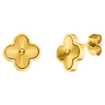 Shine Clover Ear Studs | 18k Gold Plated - Gold - Prim & Proper -