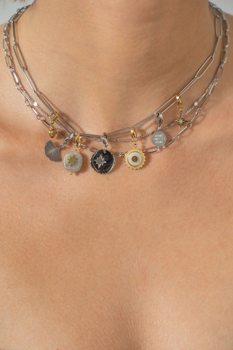 Bohm Paris Charm - Ginkgo Silver - - Bohm Paris - Charms
